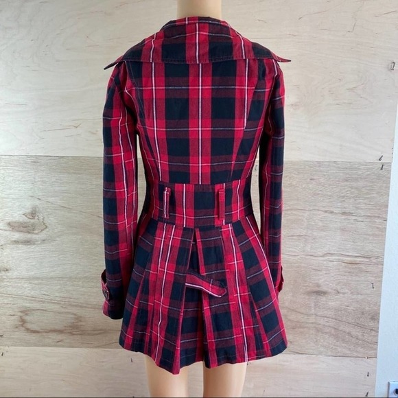 G by Guess Red Black Striped Jacket - Picture 5 of 8